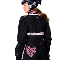 BCG Black & Pink Slim Fit Insulated One-Piece Ski Suit