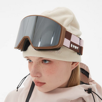 RandomPow Snow Magnetic Snow Goggles (Replacement Lens Included)