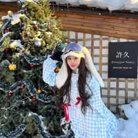 LMD SNOW Super Cute Ribbon Ski Suit for Girls