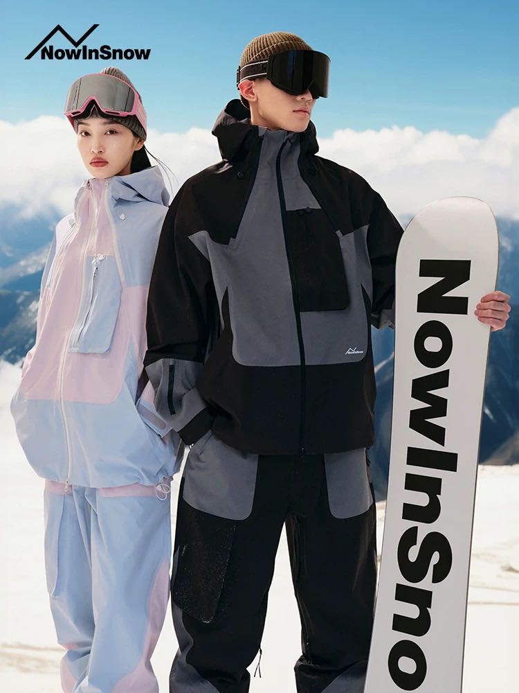 NIS Classic 3L Matching Color Snowboarding Jacket & Pants | Snow Suits | 23new, nis, sale, shell, snow coat, trending, unisex | RicosBoutique