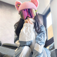 Cartoon Snow Helmet Plush Cover