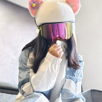 Cartoon Snow Helmet Plush Cover