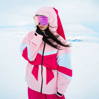 DOOREK Women’s Giant Bowknot Waterproof Ski Suit