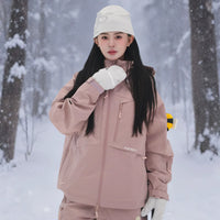 POSITIBEETY 3L Alpine Charm Padded Snow Jacket - Blossom Pink