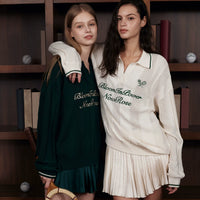 Now Rose Courtline Knit Polo