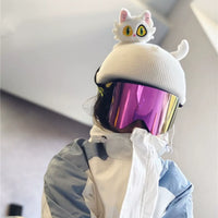 Cartoon Snow Helmet Plush Cover