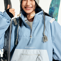 POSITIBEETY Contrasting Color Ski Suit