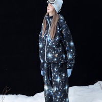 MOLOCOSTER Starry Night Galaxy Waterproof Ski Suit Set