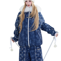 Ananie Fluffy Snow Cloud Women’s 3L Waterproof Ski Jacket & Pants Set