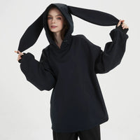 DOOREK Long Bunny Ear Waterproof Ski Hoodie
