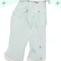 CHOPCHOP Asymmetrical Colorblock Padded Snow Suit