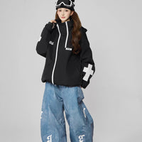 Ananie Printed Denim Look 20K Waterproof Ski Pants