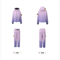 POSITIBEETY 3D Mirror Diamond Detachable Doll Snow Suit