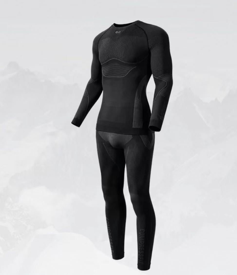 Winter Ski & Snowboard Seamless Thermal Base-layer Sets (For Men)