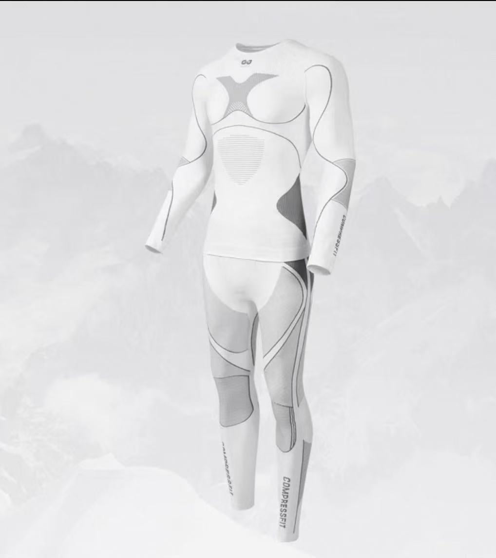 Winter Ski & Snowboard Seamless Thermal Base-layer Sets (For Men)
