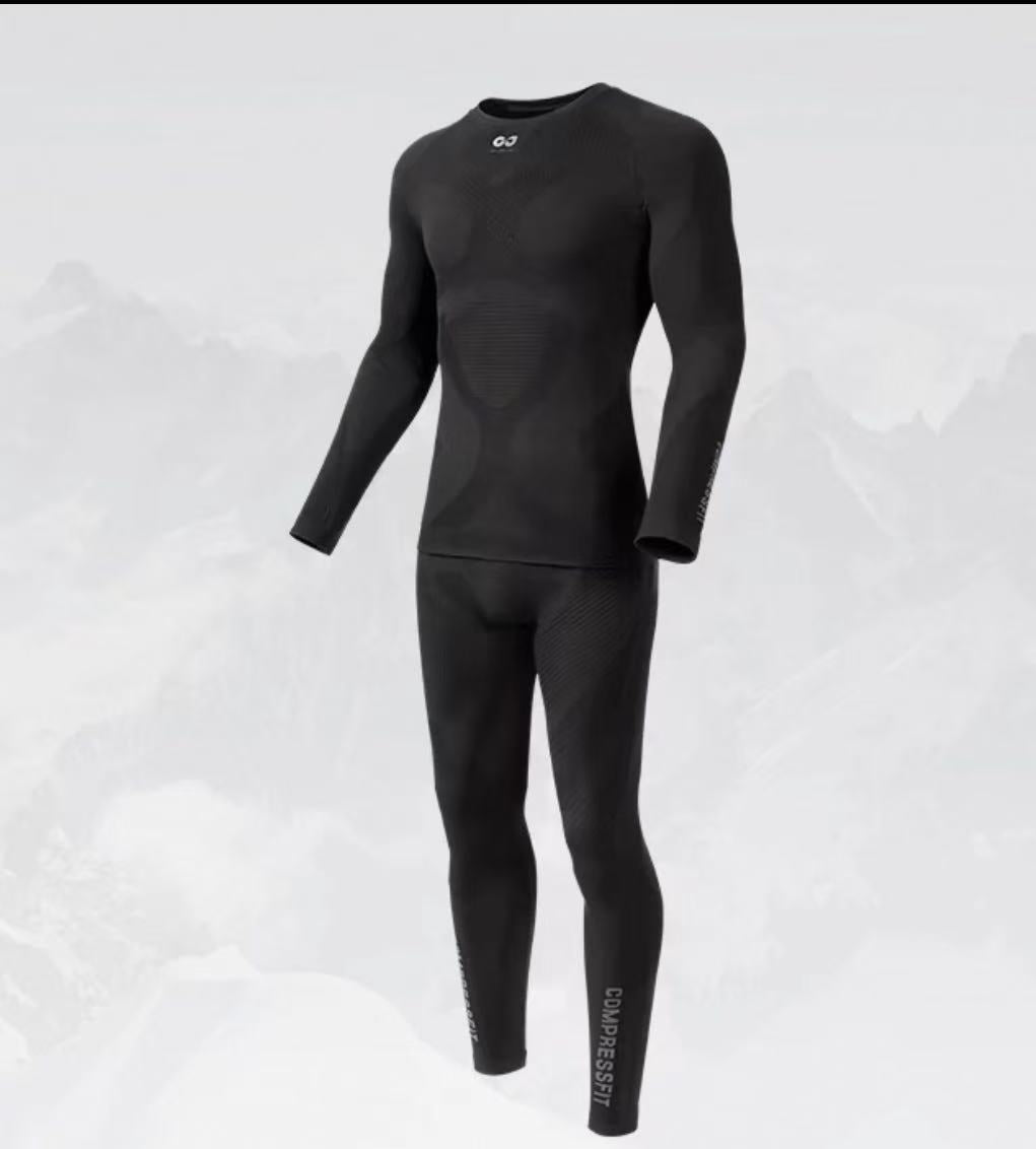 Winter Ski & Snowboard Seamless Thermal Base-layer Sets (For Men)