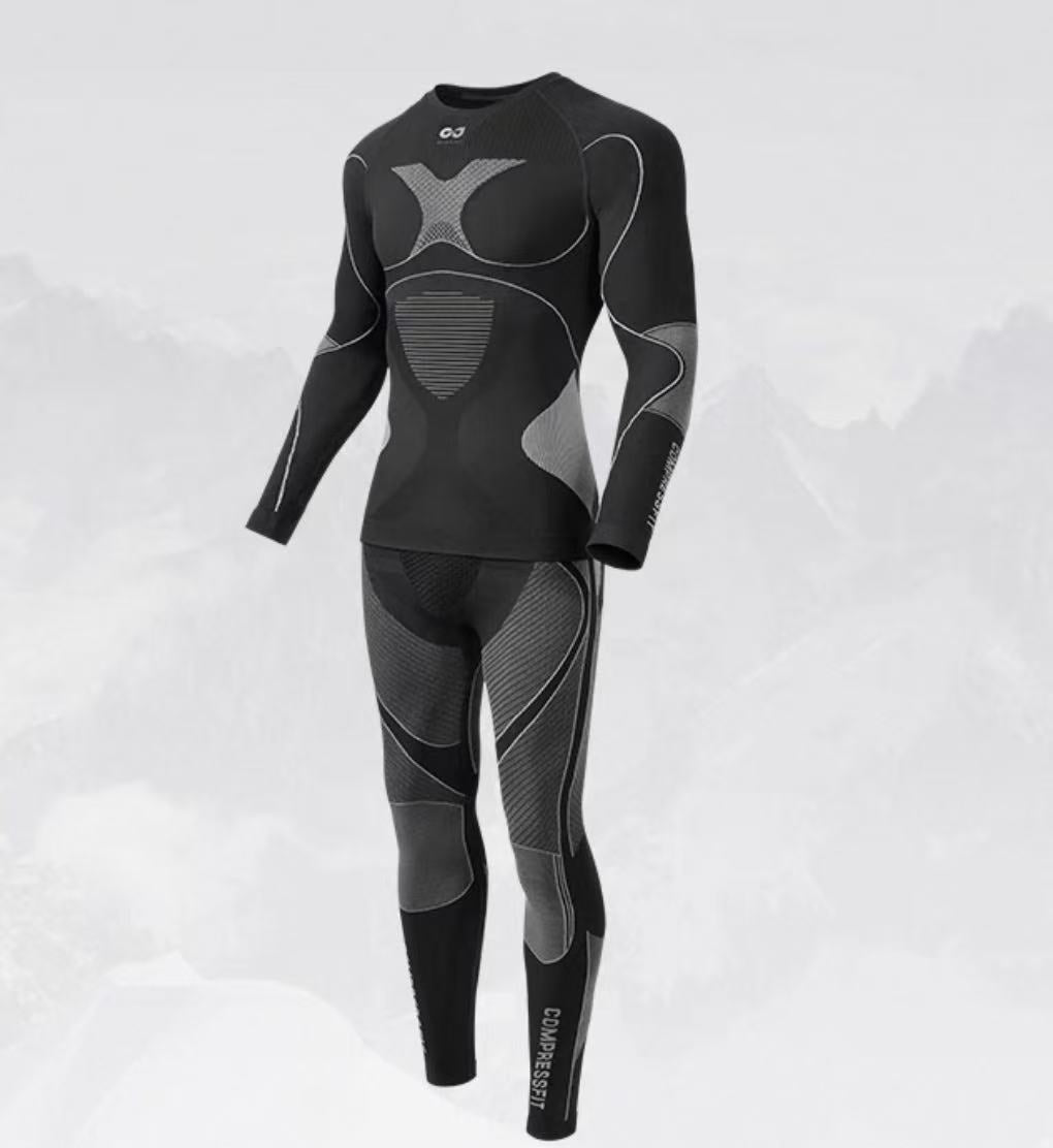 Winter Ski & Snowboard Seamless Thermal Base-layer Sets (For Men)