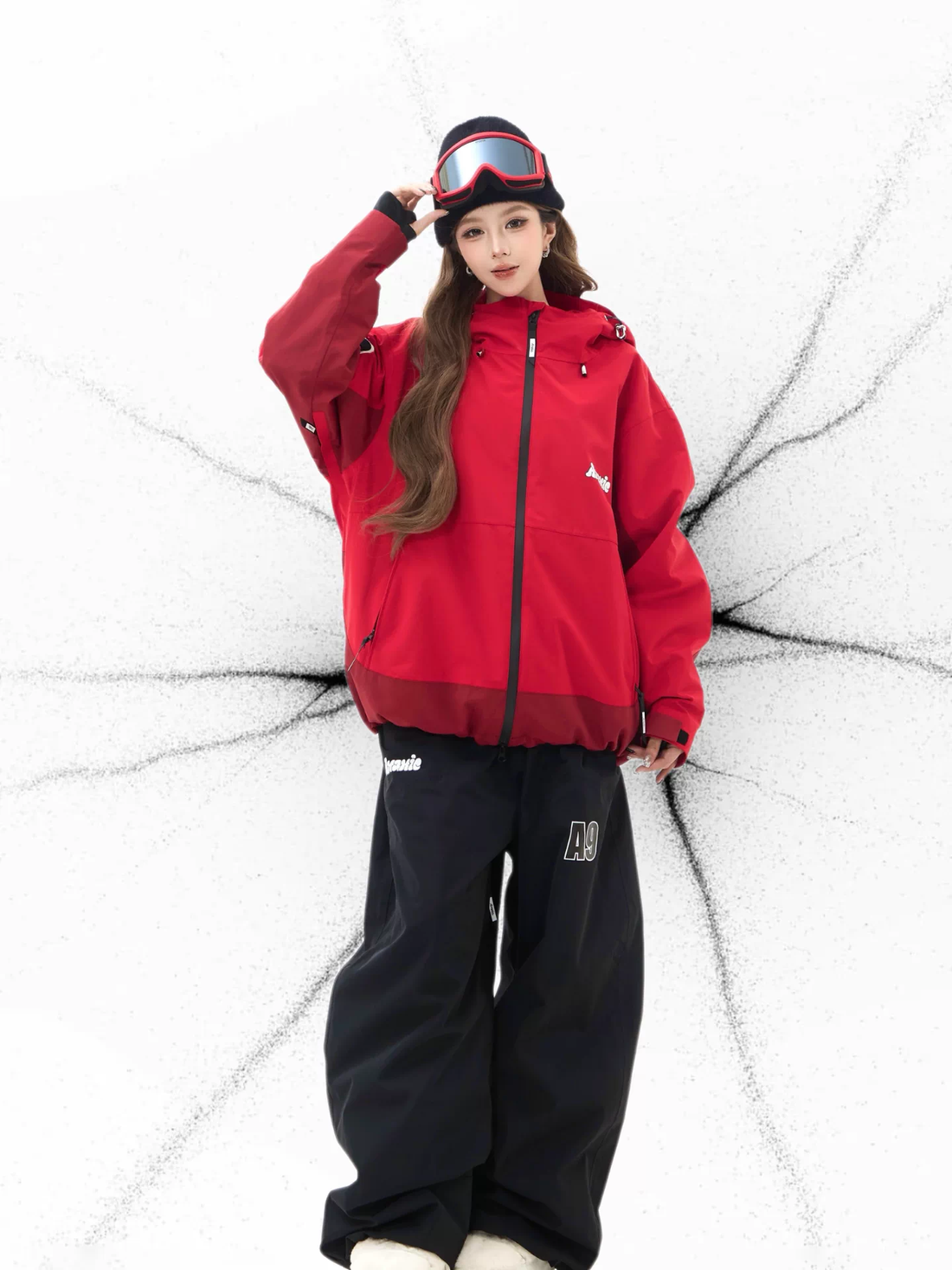 ANANIE Snow Line 3L Fleece Waterproof Snowboarding Pants