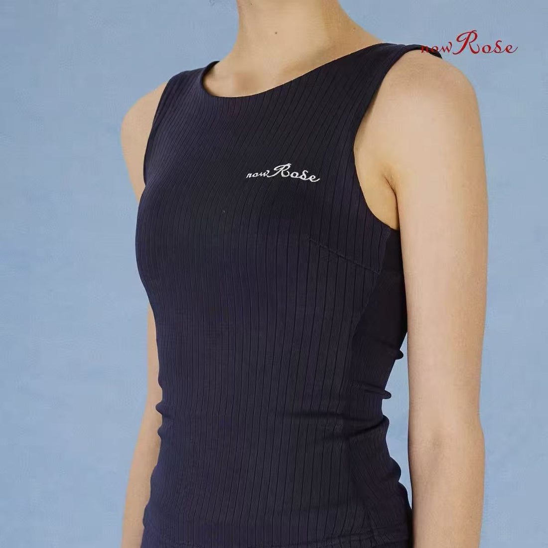 NowRose Riviera Twist Athletic Tank Top