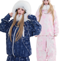 Ananie Fluffy Snow Cloud Women’s 3L Waterproof Ski Jacket & Pants Set