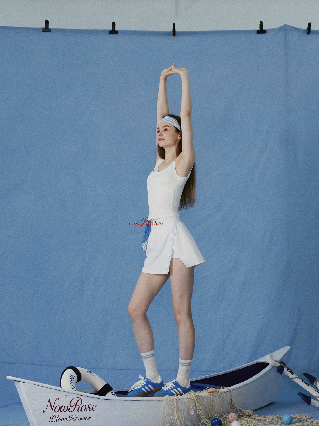 NowRose Coastal Split Performance Skort