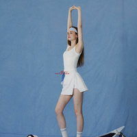 NowRose Coastal Split Performance Skort