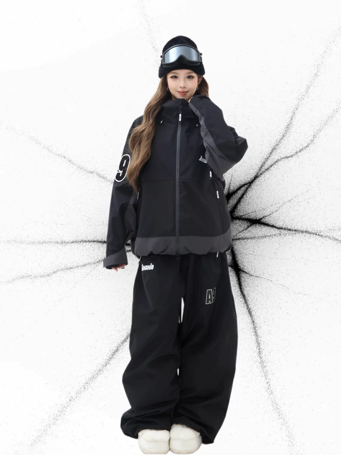 ANANIE Snow Line 3L Fleece Waterproof Snowboarding Pants