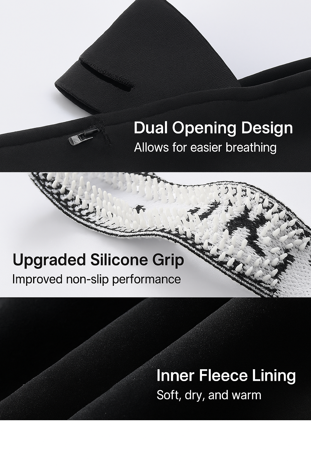 Breathable Face Mask for Skiing & Snowboarding with Nose