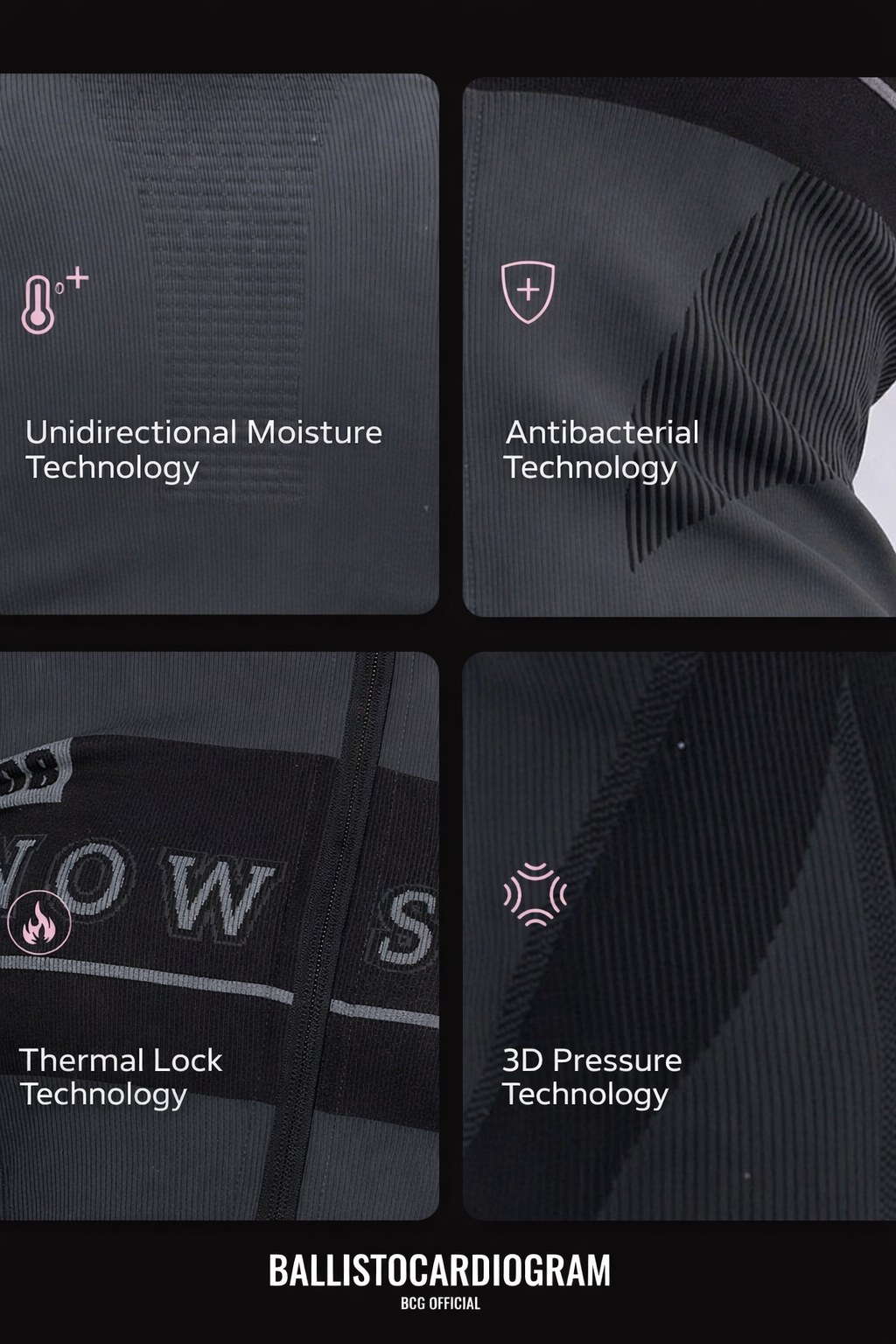 BCG Zipped Seamless Base Layer