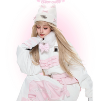 CHOPCHOP Bowknot Ruffle Padded Snow Suit