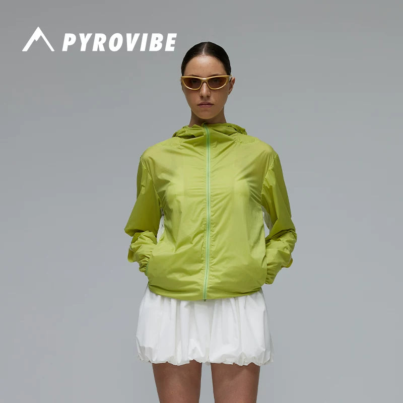 Pyrovibe AuraRide Women's UV Cycling Windbreaker