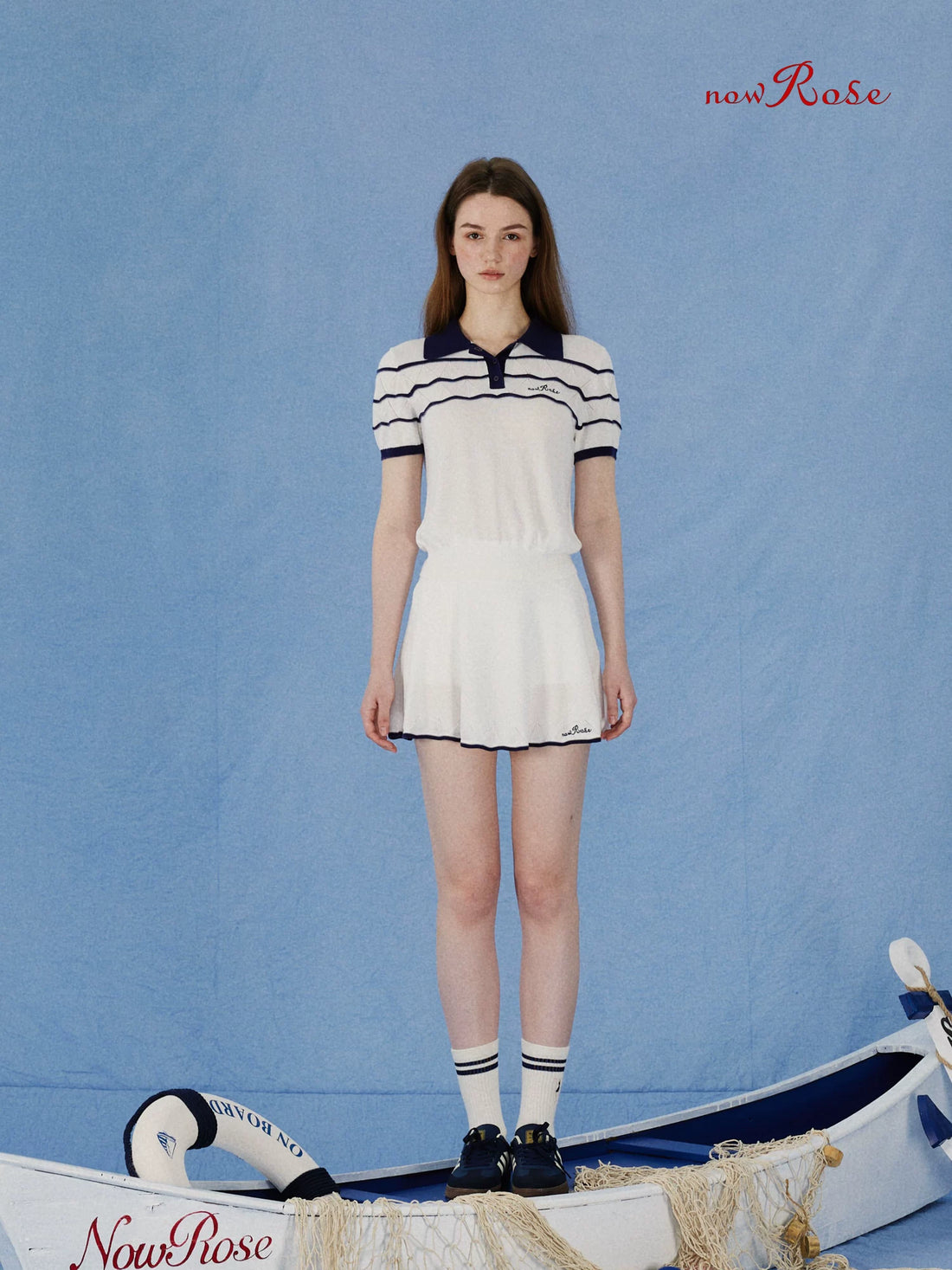 NowRose Seabreeze Wave Performance Skort