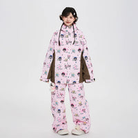 Lovely Ant Y2K Aesthetic Graphic Waterproof Ski Suit Set
