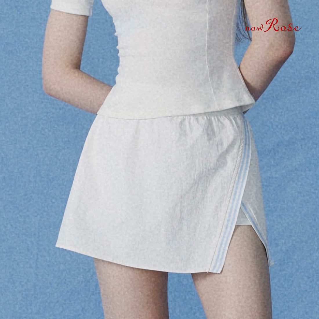 NowRose Coastal Split Performance Skort