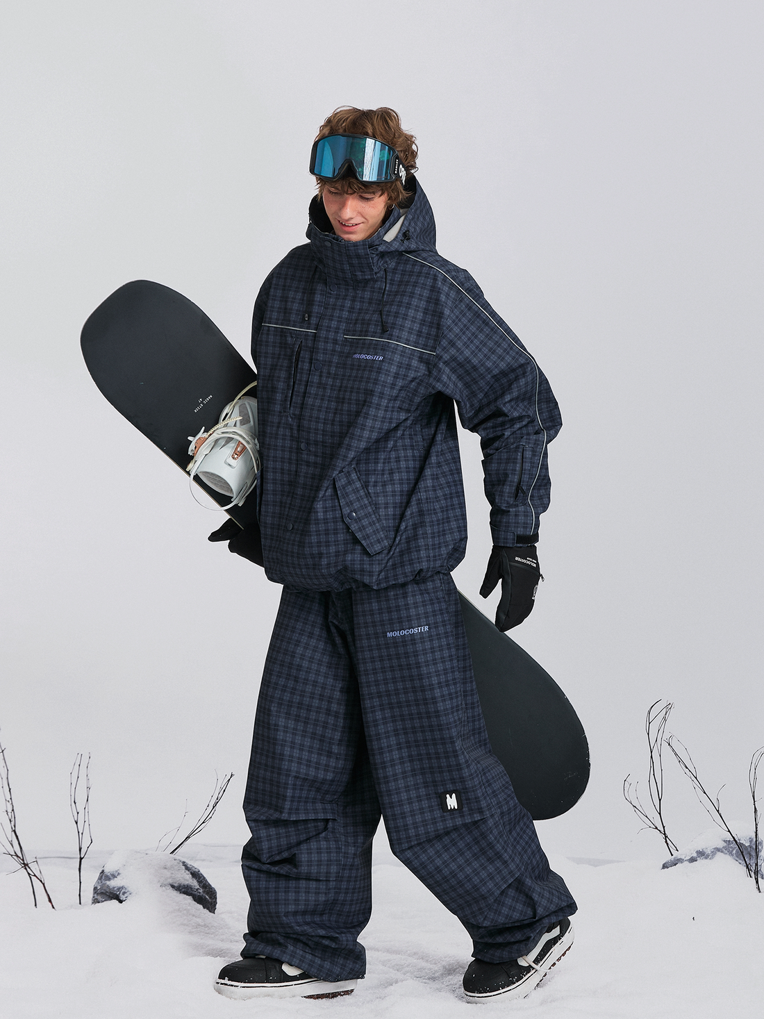 Molocaster Twilight Plaid Ski Suit Set