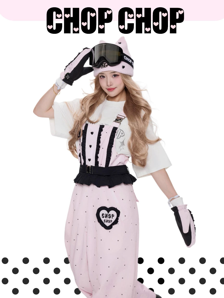 CHOP CHOP Sweetheart Ruffle Padded Snow Suit