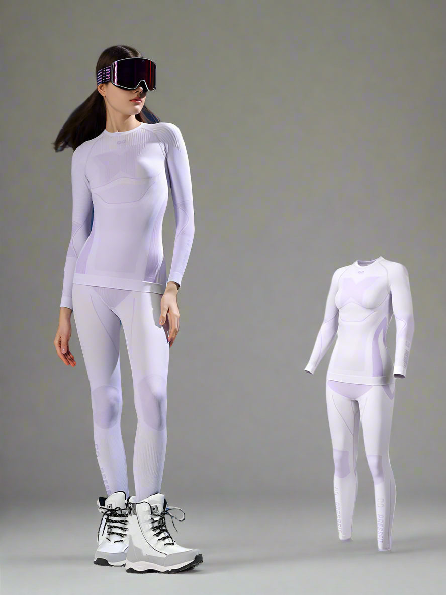 Winter Ski & Snowboard Seamless Thermal Base-layer Sets (For Women)