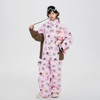 Lovely Ant Y2K Aesthetic Graphic Waterproof Ski Suit Set