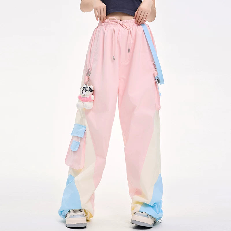 Lovely Ant Color-Blocked Waterproof Snow Pants