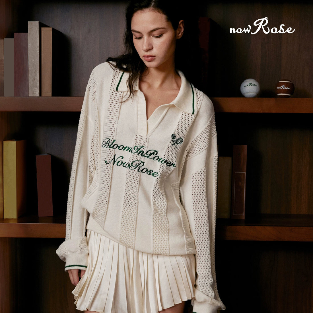 Now Rose Courtline Knit Polo