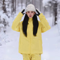 POSITIBEETY 3L Alpine Charm Padded Snow Jacket - Yellow