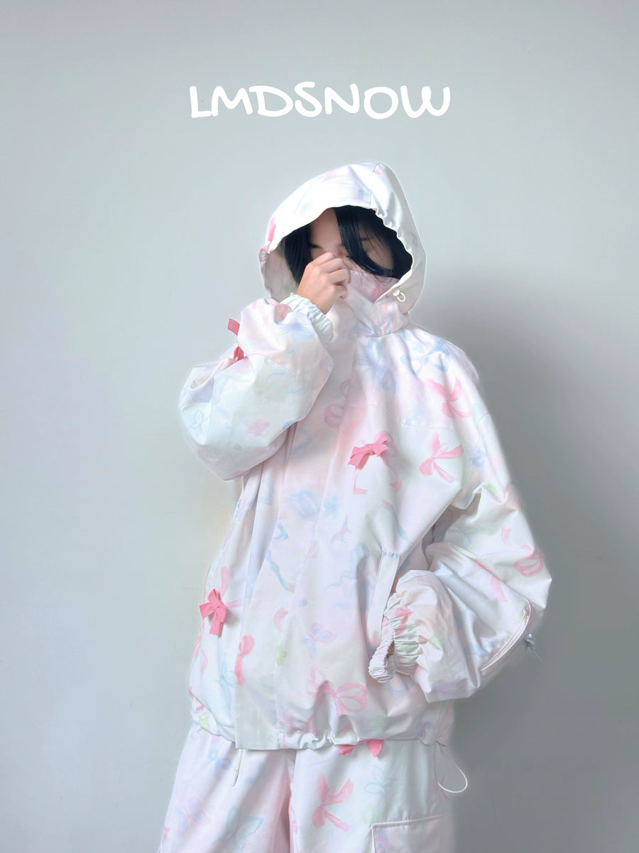 LMD SNOW Dreamy Pink Ribbon 3L Waterproof Snow Suit | Stylish ...