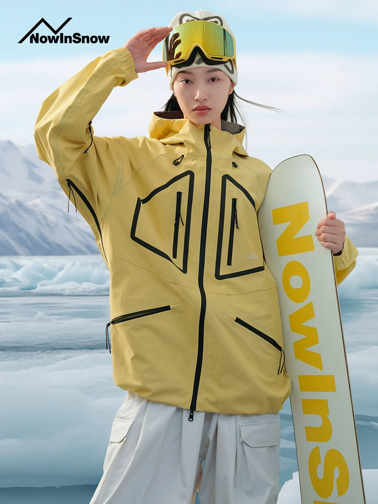 Reflective snow jacket shop