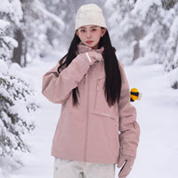 POSITIBEETY 3L Alpine Charm Padded Snow Jacket - Blossom Pink