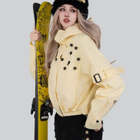 SWAGLI ShadowLine Snow Bib Pants & Cropped Jacket Set