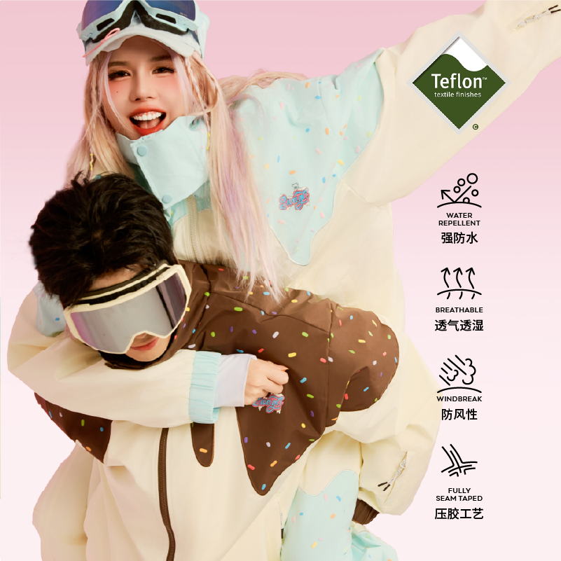 Swagli Frosty Ice-Cream 3L Snowboarding/Skiing Suit