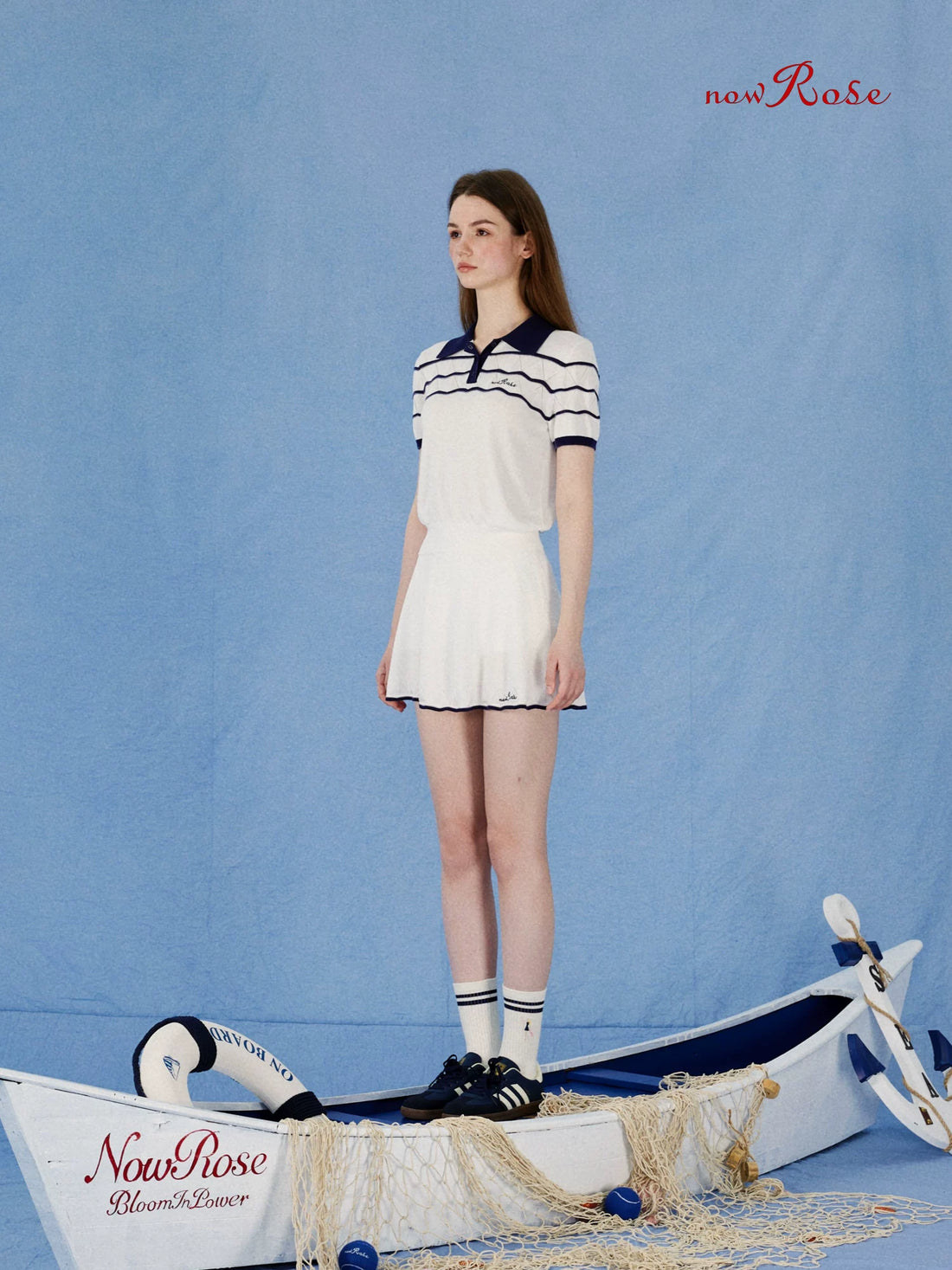 NowRose Seabreeze Wave Performance Skort