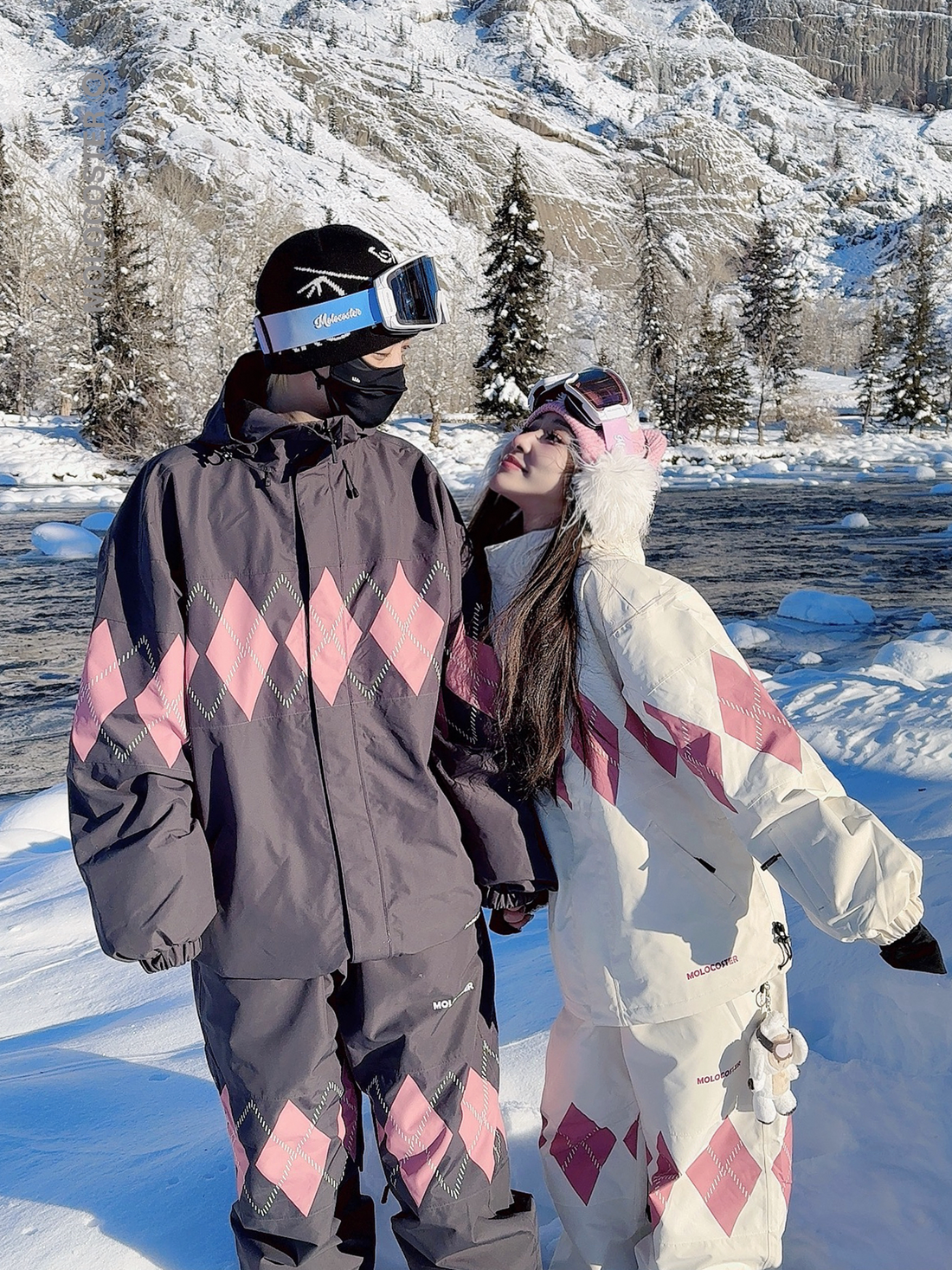 MOLOCOSTER Diamond Argyle Waterproof Ski Suit Se