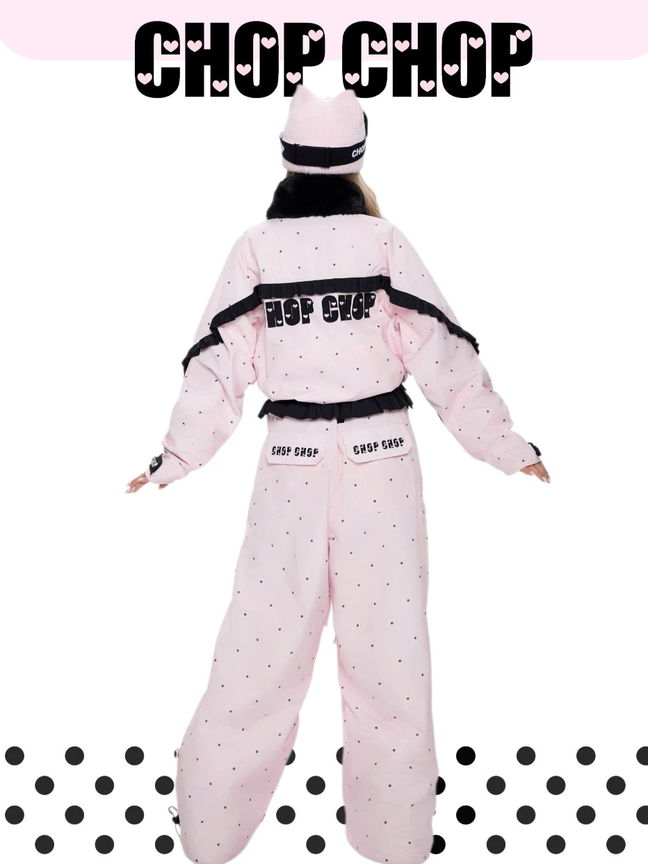 CHOP CHOP Sweetheart Ruffle Padded Snow Suit