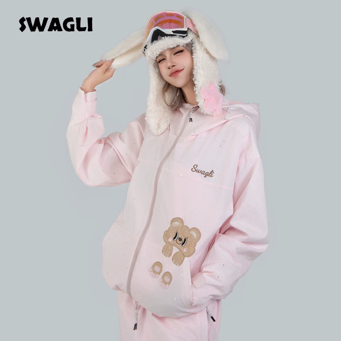 SWAGLI PinkieBear Snow Suit